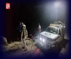 ویدیو  -  ‏ سقوط مرگبار خودروی ون به دره در جادۀ هراز
