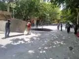 بخشی از خیابان نشاط اصفهان فرو ریخت -  عکس