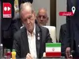 لحظه امضای پزشکیان بر اسناد تفاهم نامه سازمان همکاری شانگهای  -  ویدئو