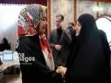 تصاویر  -  حضور دختر پزشکیان، همسر عراقچی و فاطمه مهاجرانی در یک نمایشگاه