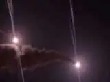تصویر  -  شیرجه دو کلاهک ایرانی در آسمان اردن در پاسخ به حمله آمریکا