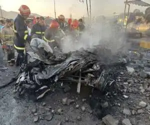 فوت 10 نفر در آتش سوزی تانکر سوخت