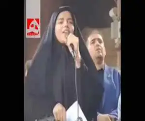 سخنرانی زینب وار همسر خلبان شهید  -  ویدئو