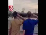 حاشیه تازه برای هواداران پهلوی  -  ادای احترام به ناو آمریکایی جنجال ساز شد