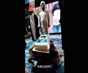 جشن تولد آیت الله سید مجتبی خامنه ای، رهبر انقلاب در مشهد  -  ویدئو