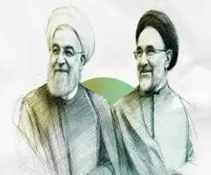 تصویر  -  تصویری زیرخاکی و قدیمی از آیت الله جماران، سید محمد خاتمی و حسن روحانی در سفر حج