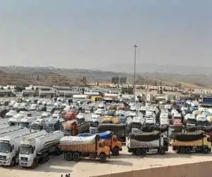 آخرین وضعیت تردد و جابه جایی کالا از مرز خسروی