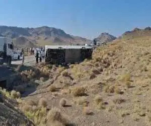 برخورد مرگبار اتوبوس و مینی بوس در جاده رفسنجان -  آمار فوتی و مصدومان