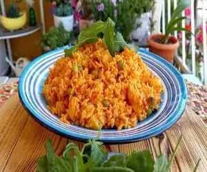 کته گوجه با نخودفرنگی؛ غذایی ساده با مواد اولیه در دسترس