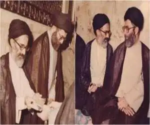 آیت الله شبیری زنجانی و رهبر شهید در یک قاب + ویدئو  -  روایتی از تعبیر رهبر شهید درمورد آیت الله شبیری زنجانی