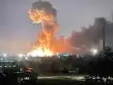 ویدیو  -  انفجار در انبار مهمات ارتش سوریه در حومه حلب