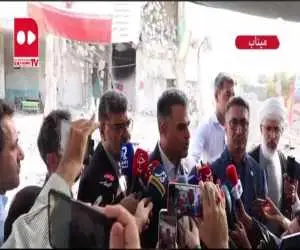 بغض آقای سخنگو هنگام صحبت درموردک فاجعه تلخ + ویدئو  -  بازدید از نواختن زنگ مدرسه میناب توسط کاظمی