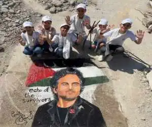 نقاشی کودکان غزه برای مارک روفالو؛ پیامی مهرآمیز از دل ویرانی