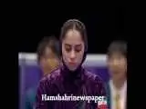 صحبت های نخستین ژیمناست با حجاب ایرانی بعد از مسابقه  -  ویدئو