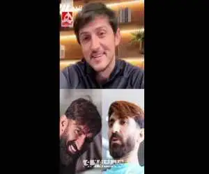 اکرم خانم خواهشاً دیگه حنا روی سرش نذار! + ویدئو  -  درخواست بامزه سردار آزمون از همسر بیرانوند