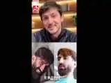 اکرم خانم خواهشاً دیگه حنا روی سرش نذار! + ویدئو  -  درخواست بامزه سردار آزمون از همسر بیرانوند