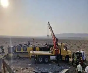 شمار جان باختگان تصادف اتوبوس  ساوه-همدان به 13 نفر رسید