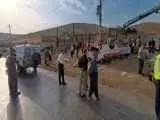 واژگونی مینی بوس کارگران فصلی پیرانشهر -  1 کشته و 27 مصدوم