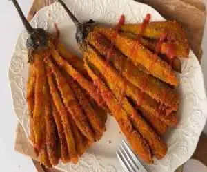 بادمجان سوخاری ترد و طلایی؛ پیش غذایی جذاب برای عاشقان طعم های سوخاری