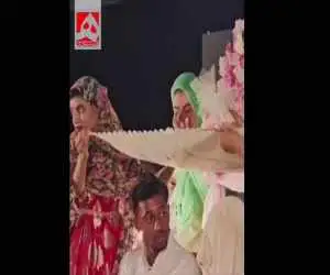 لحظاتی از برگزار شدن مراسم ازدواج در جوار مزار شهدای میناب  -  ویدئو