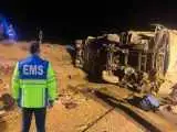 واژگونی اتوبوس در جاده نیشابور - مشهد با 28 مصدوم