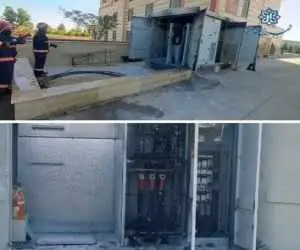 آتش سوزی در دانشگاه سمنان -  دلیل آتش سوزی مشخص شد