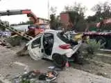 تصادف شدید در تهران؛ دو سرنشین پژو 207 فوت شدند + تصاویر