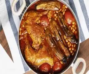 خورش غوره مسما مجلسی؛ درست کردن با مرغ و بادمجان