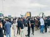 اعتراض مردم عراق به بسته شدن مرز چذابه