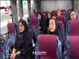 لحظاتی از اجرای سرود (ای ایران) توسط دختران والیبال نشسته  -  ویدئو