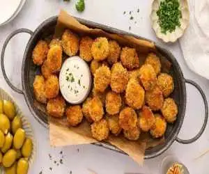 زیتون سوخاری شکم پر؛ پیش غذای ترد و خوشمزه