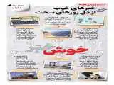 خبرهای خوب از دل روزهای سخت  -  اینفوگرافیک