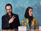 صحنه عاشقانه آقای بازیگر و همسرش جلوی دوربین و مردم  -  ببینید