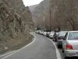محدودیت تردد در جنوب به شمال جاده چالوس، امروز نهم آبان